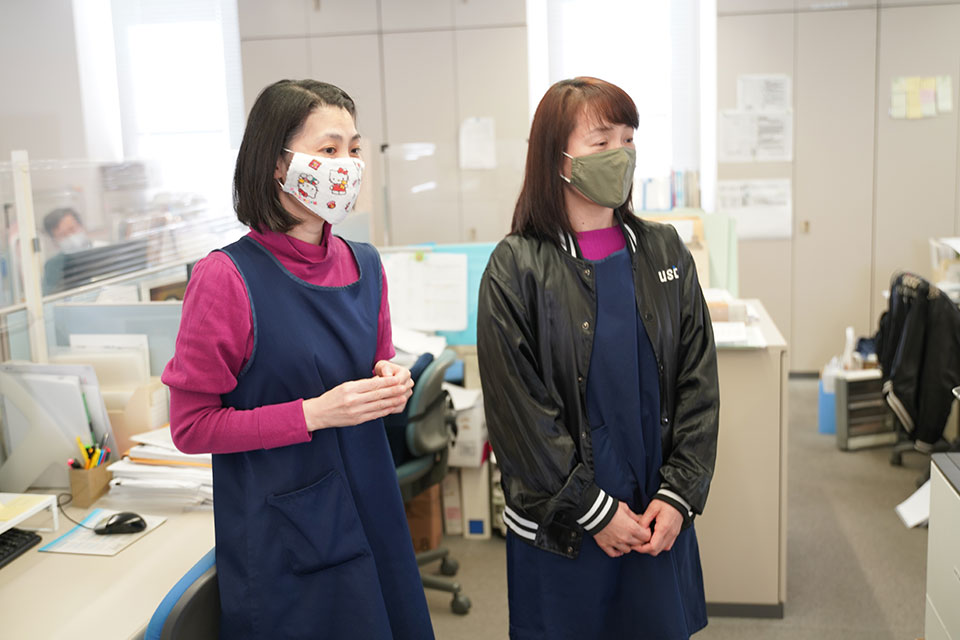 突然の授与に思わず緊張