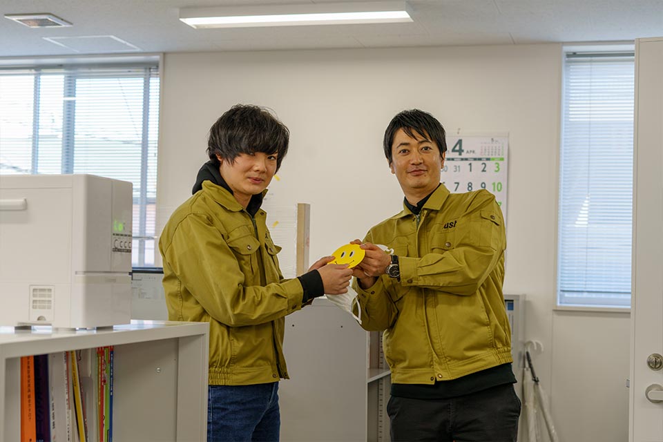 土木部佐藤さん、気遣い部門の敢闘賞です!