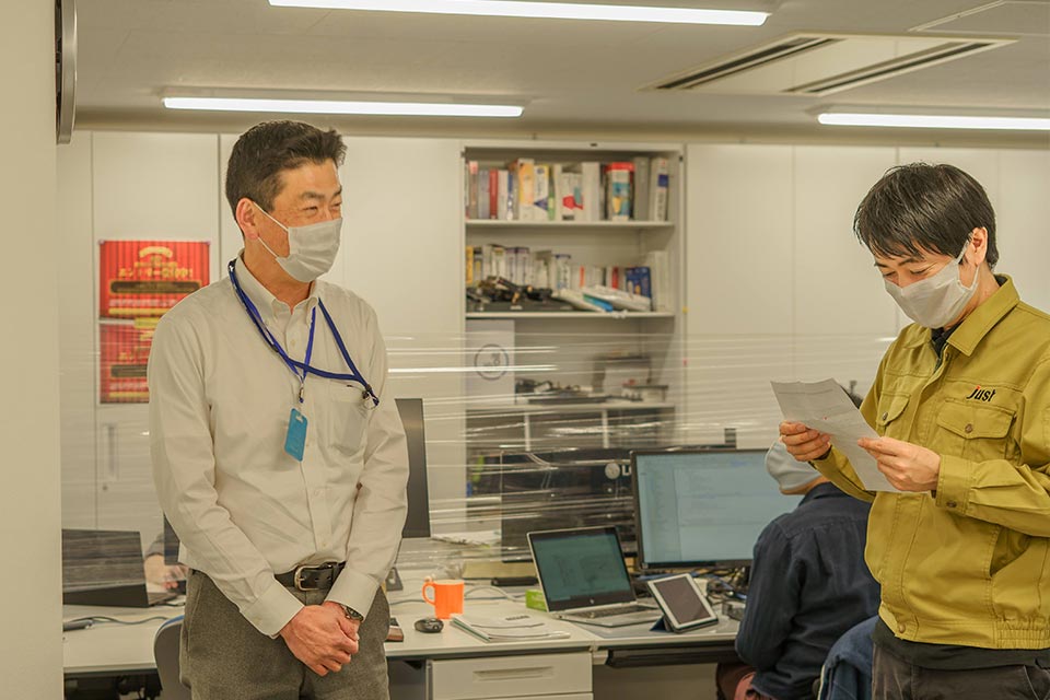 営業第二部の佐藤さんは、気遣い部門の敢闘賞です!