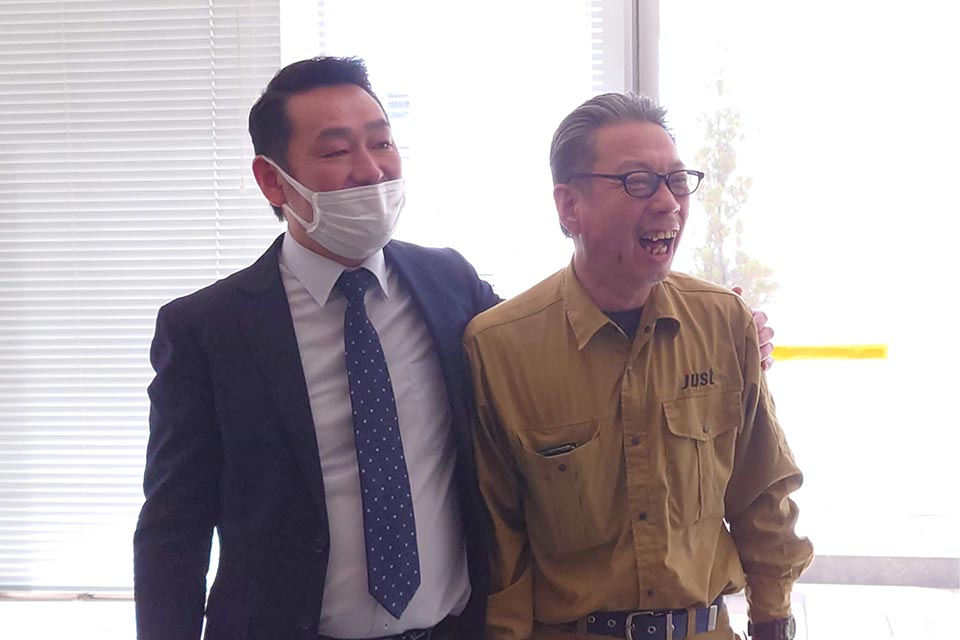 工藤さん曰く「俺たち同期だから!」と仲良しショット