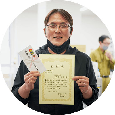 試験検査部 内野 元太さん