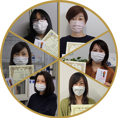 佐々木 倫子さん　澤山 智美さん　鈴木 真弓さん　佐藤 晶子さん　新井 由梨さん　小畑 沙菜さん