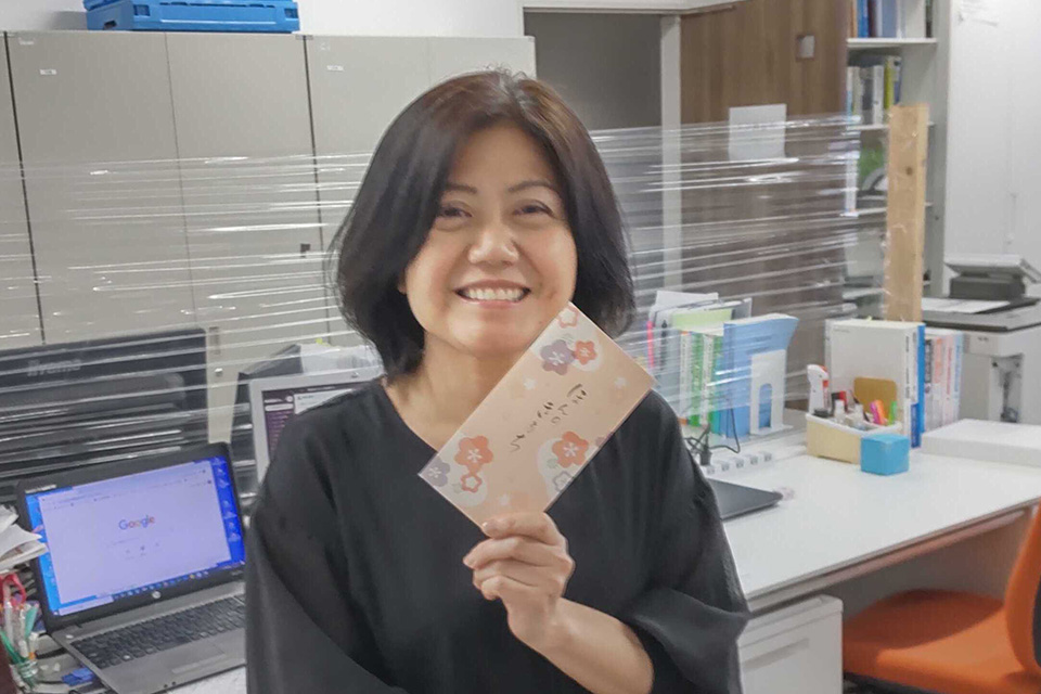 RM部町田さん、気遣い部門の敢闘賞おめでとうございます！